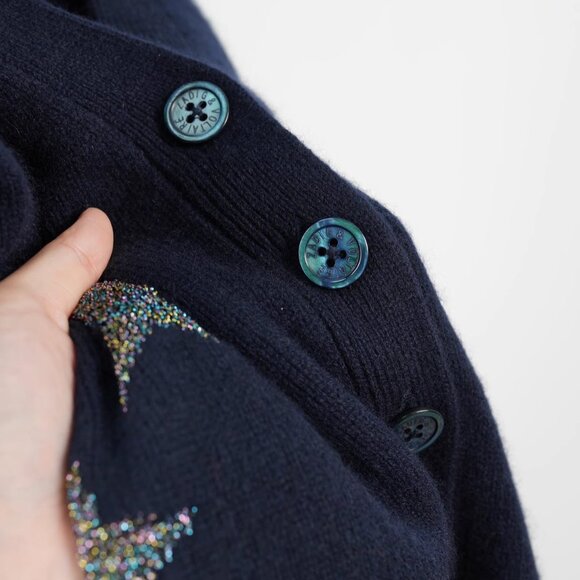 NWT Zadig Voltaire Star Motif Cashmere Cardigan - Picture 4 of 10